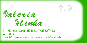 valeria hlinka business card